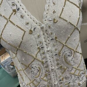 Claudia D. Vintage Beaded Vest XL